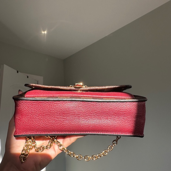 Louis Vuitton Vavin Chain Wallet Damier Ebene Bordeaux - Picture 5 of 14